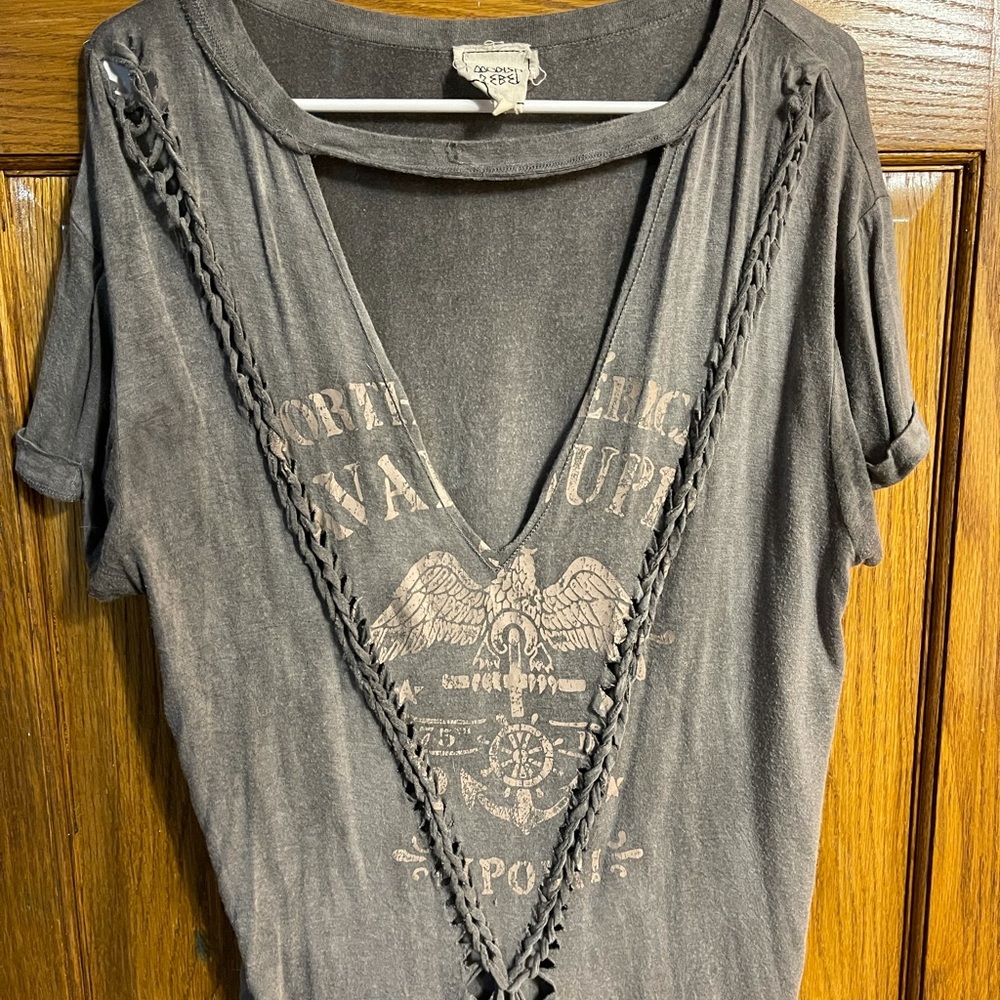 Large V-Neck Fun Top